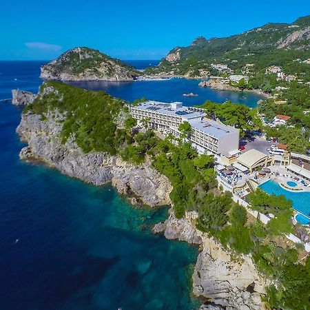 Akrotiri Beach Resort Hotel Paleokastritsa Exterior foto Aerial view of the resort