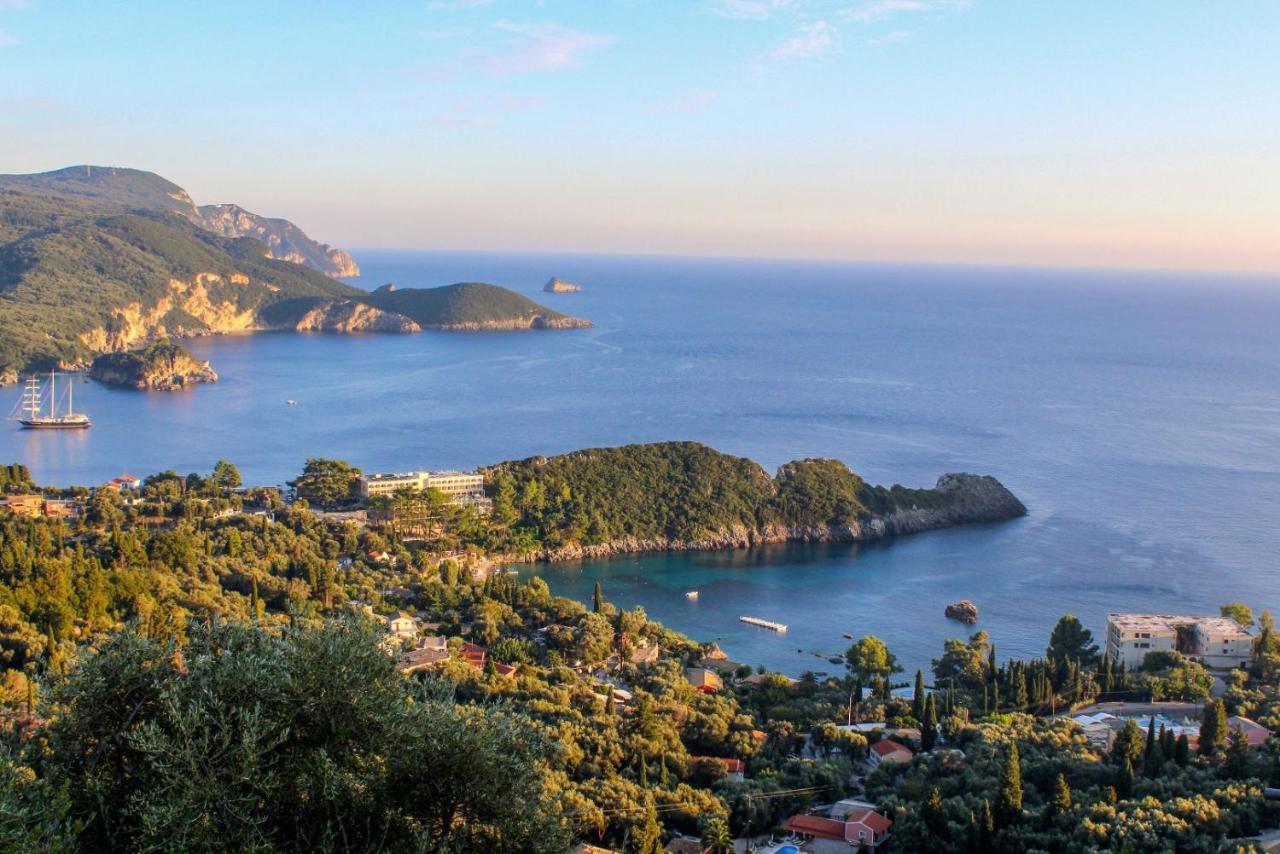 Akrotiri Beach Resort Hotel Paleokastritsa Exterior foto View of the Gulf of Tigullio from the town of Rapallo