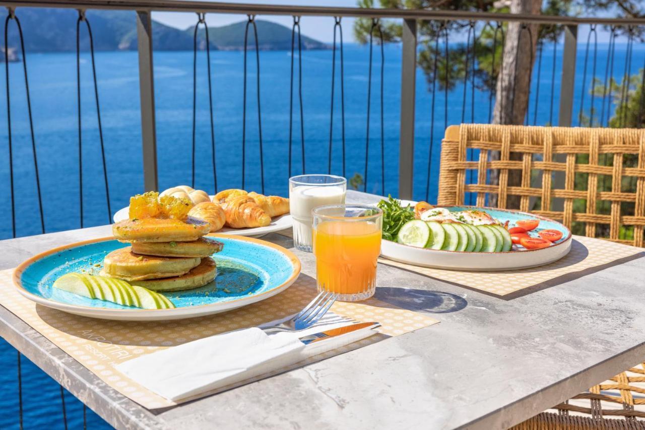 Akrotiri Beach Resort Hotel Paleokastritsa Exterior foto Breakfast at the hotel
