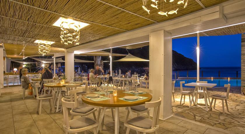 Akrotiri Beach Resort Hotel Paleokastritsa Exterior foto Restaurant