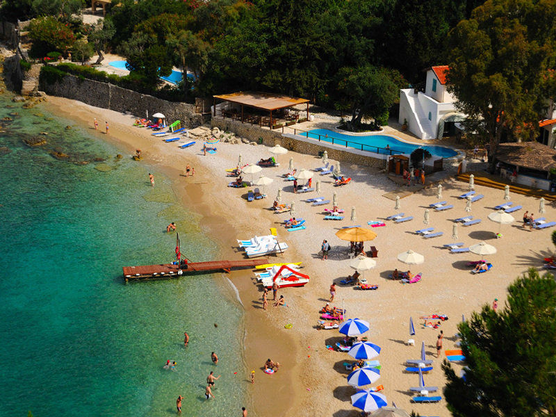 Akrotiri Beach Resort Hotel Paleokastritsa Exterior foto The beach of Tolo